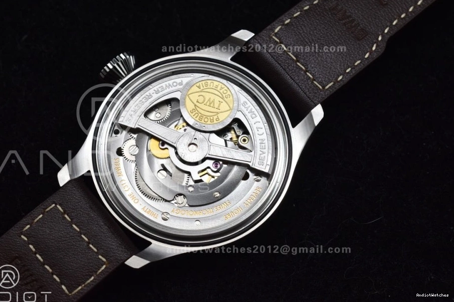 Pilot Strap Leather Big HighQuality A Best 524 ZF Brown Edition Real IW500901 on 0321